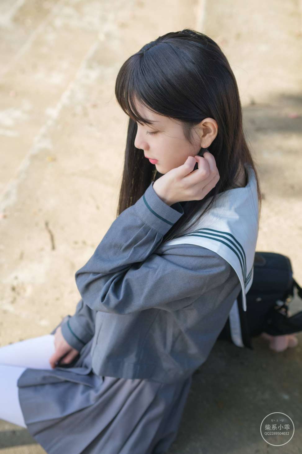 图片[3]-白丝清纯少女真的太可爱了【60P】20001-灰麻雀
