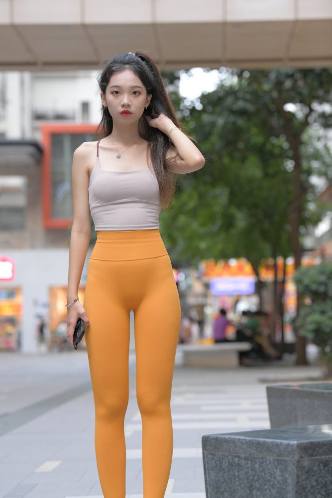 超级可爱的橘黄瑜伽裤女孩J3030 801P1V-28.0GB-灰麻雀
