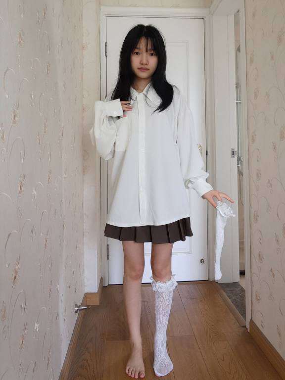 图片[1]-百褶裙可爱又大方的小姑娘【122P】20002-灰麻雀