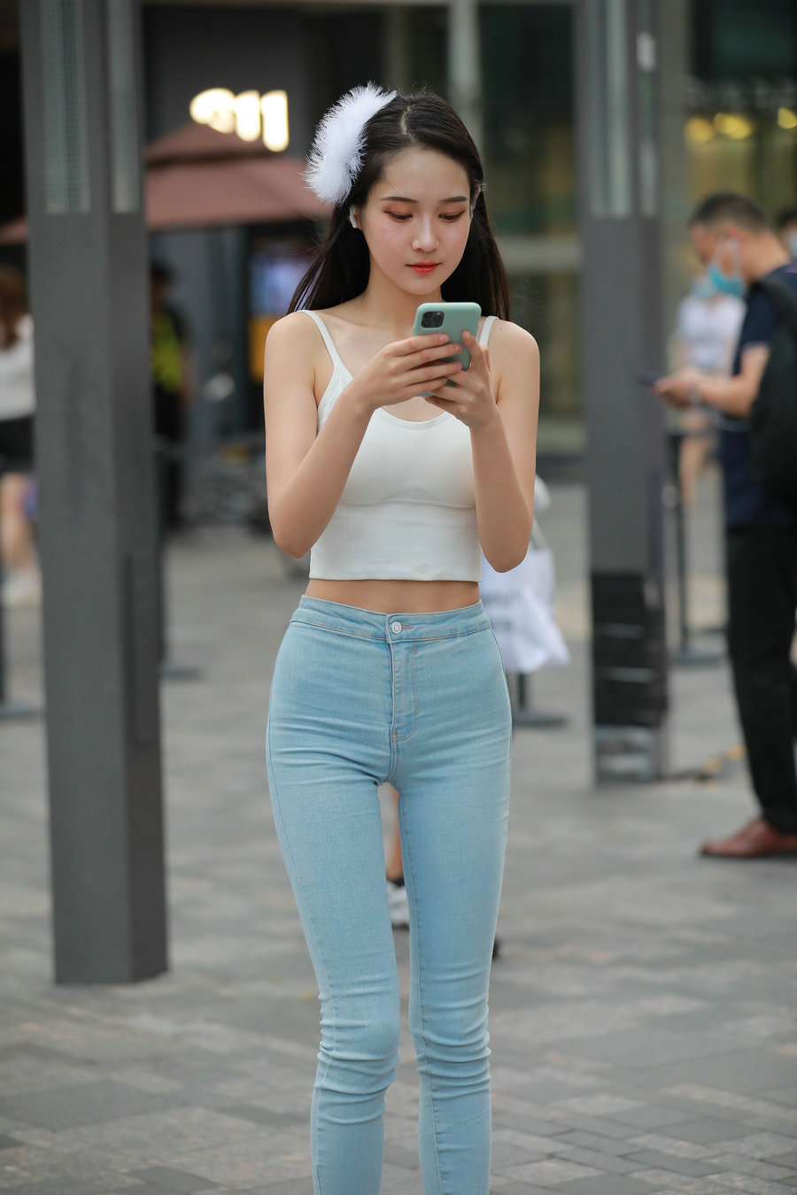 图片[3]-非常漂亮的牛仔裤女孩 J2144 98P1V-1.92GB-灰麻雀