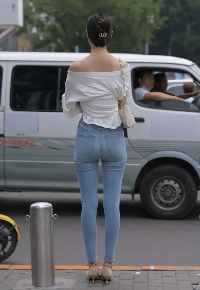 紧身牛仔裤优雅小女人J2238 322P1V-14.1GB-灰麻雀