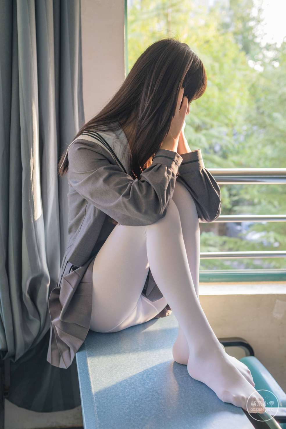 图片[4]-白丝清纯少女真的太可爱了【60P】20001-灰麻雀
