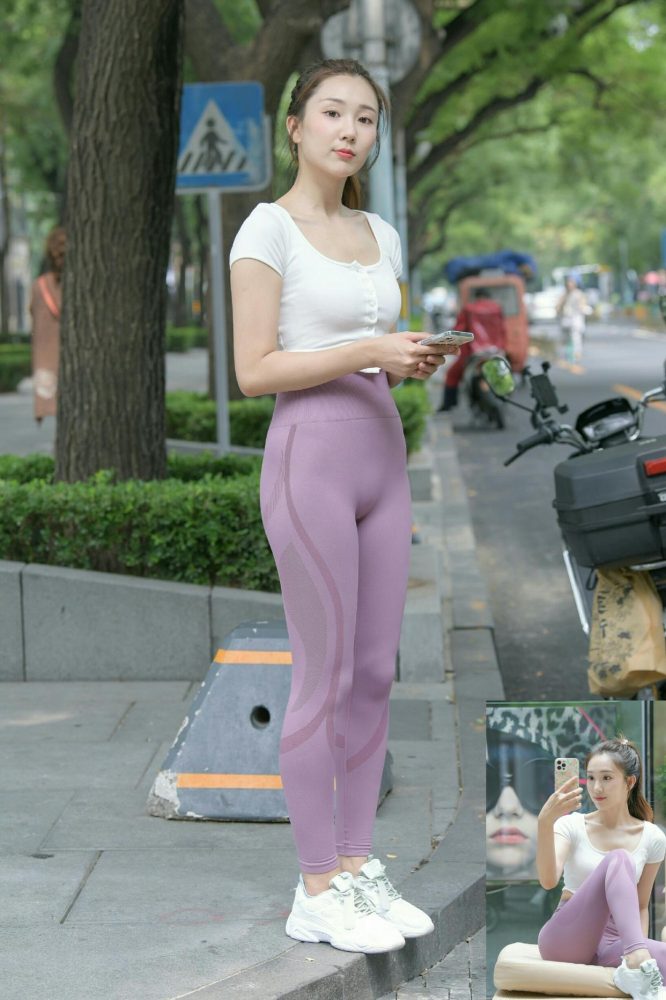 图片[5]-香芋色瑜伽裤高马尾漂亮女孩J2206 545P1V-19.1GB-灰麻雀