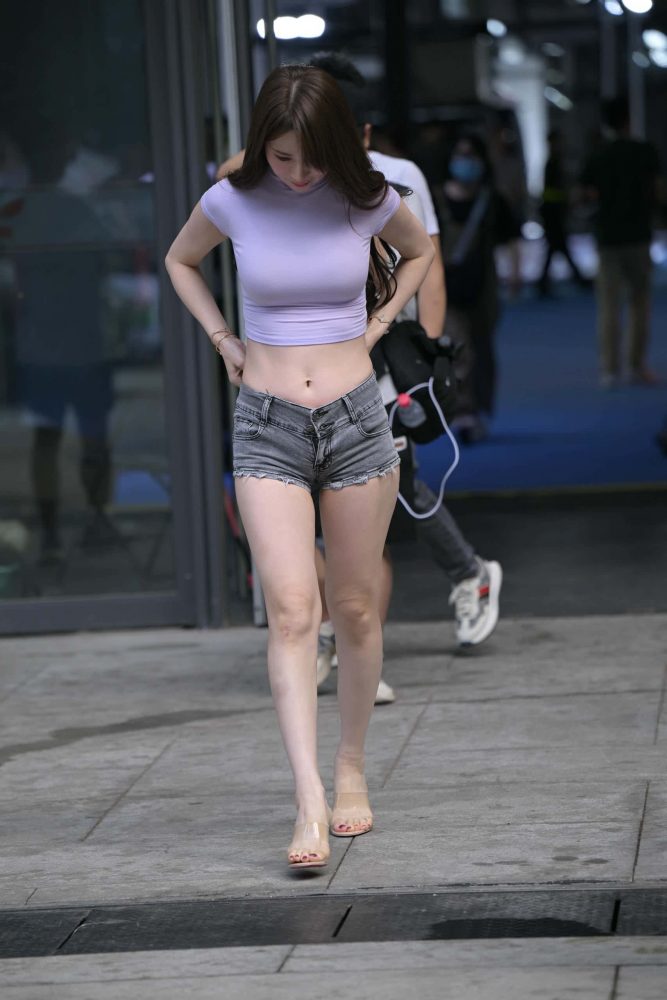 青春活力牛仔热裤【254P】J4902-灰麻雀