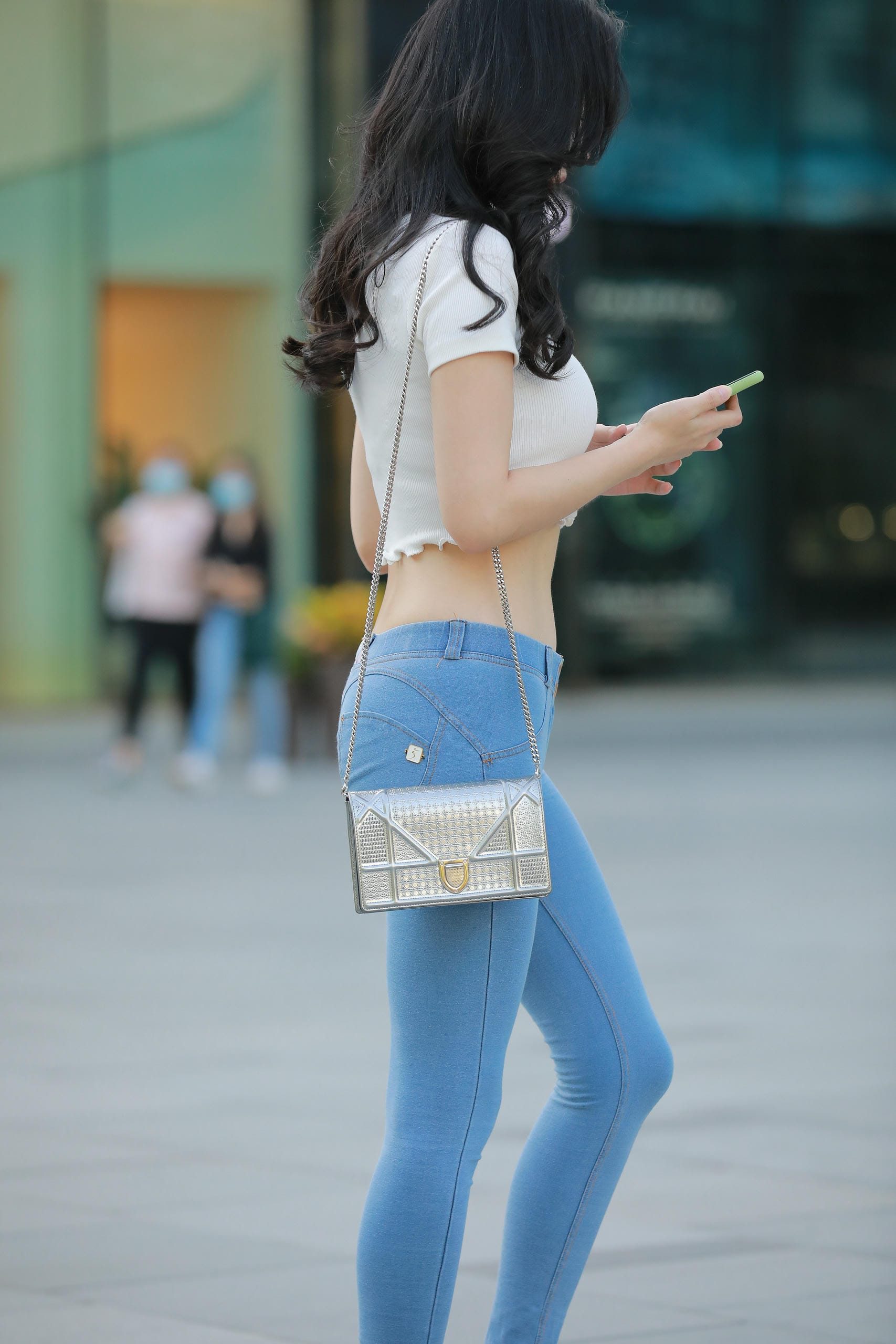 图片[4]-非常漂亮的紧身牛仔裤女孩【114P】J4016-灰麻雀