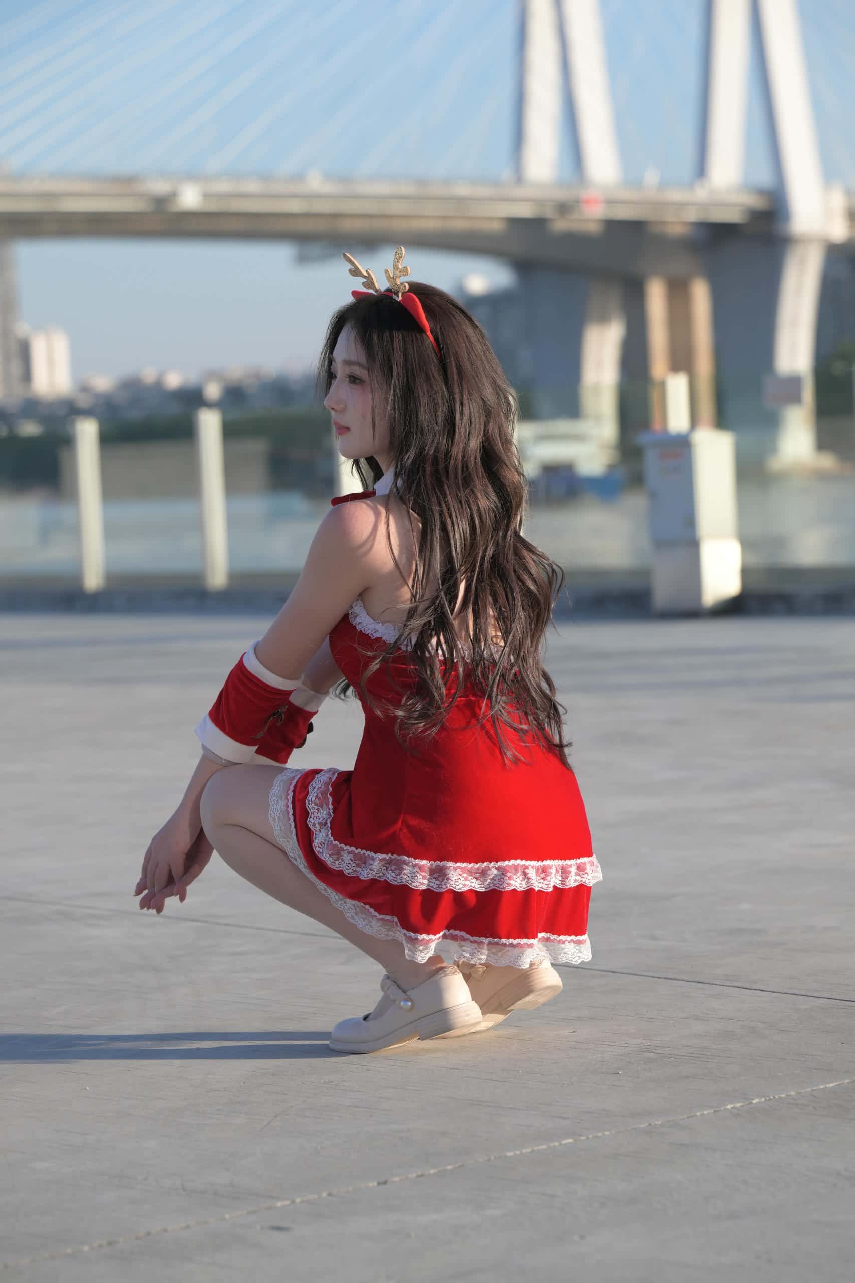 图片[2]-圣诞美眉【1096P】J8264-灰麻雀